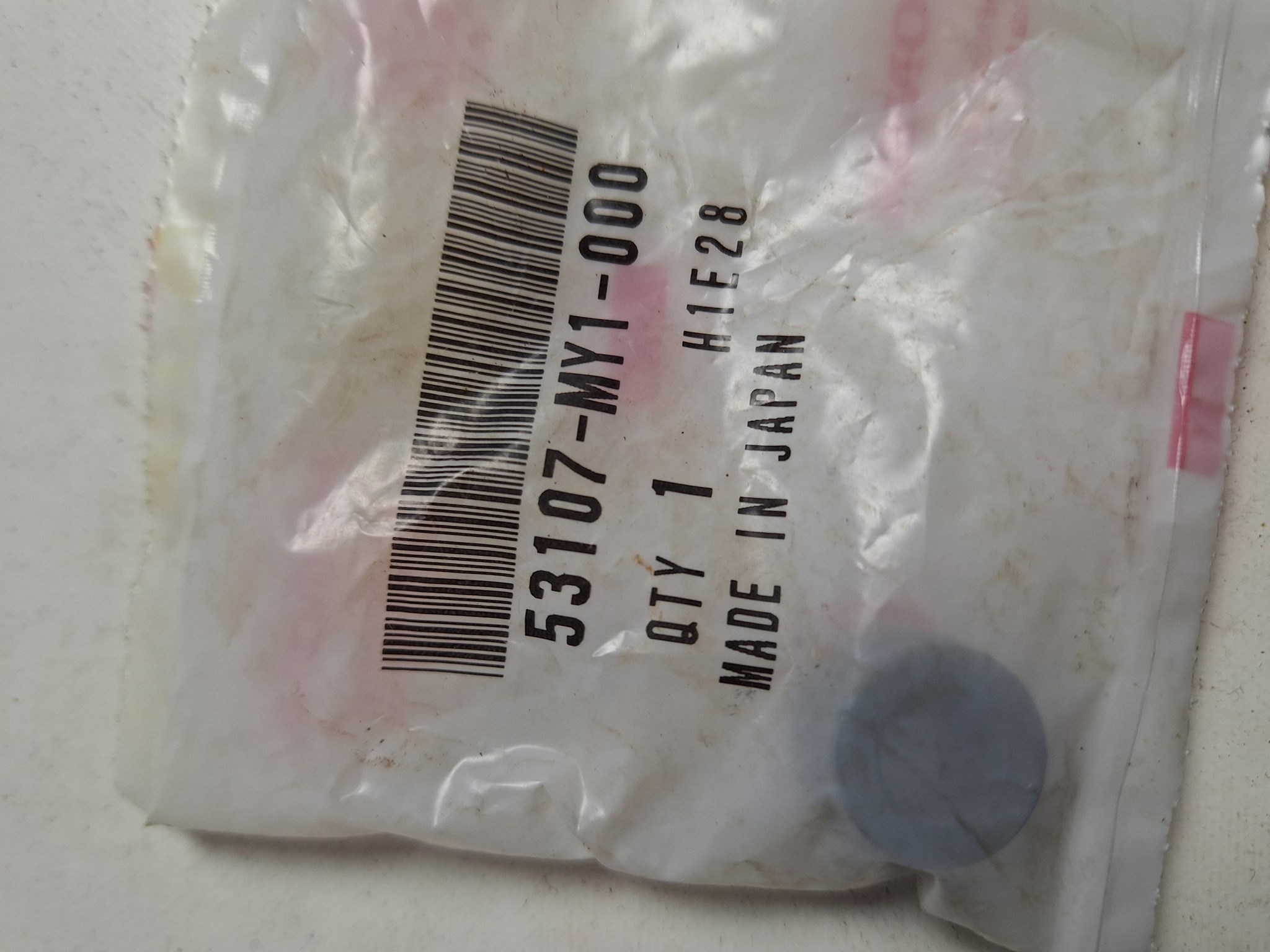 Picture of GUMMI B, LENKERGEWICHT  53107-MY1-000  XRV 750 P-S